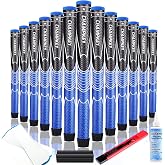 CHAMPKEY Comfortable Polyurethane Golf Grips 13 Pack - Multi Texture Control Golf Club Grips - Come with Full Repair Kits
