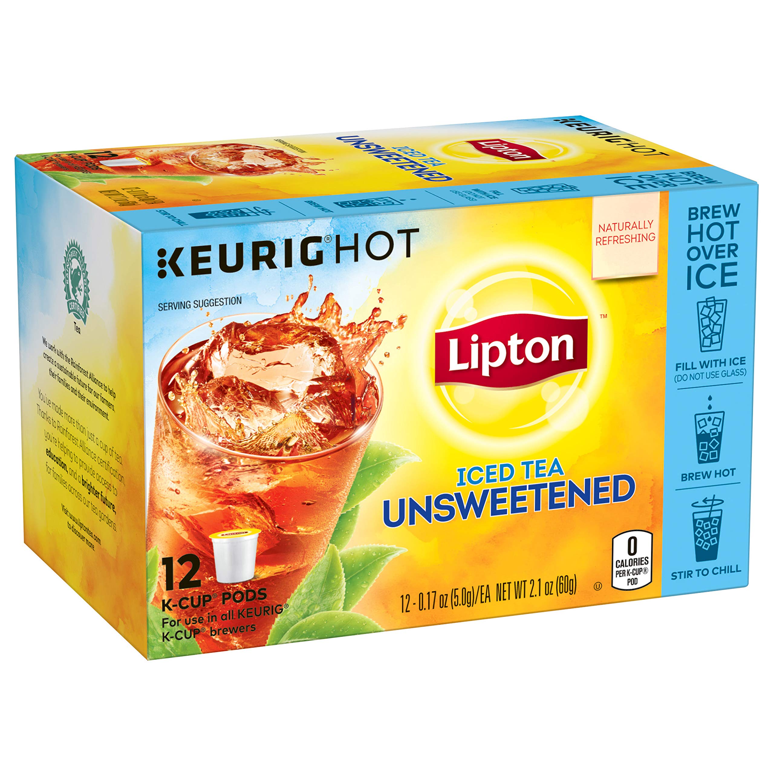Lipton Unsweetened Iced Tea, KCups, 12 ct Pack of 6 eBay