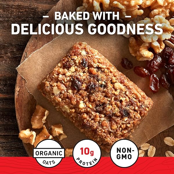 CLIF BAR – OATMEAL RAISIN WALNUT – MADE WITH ORGANIC OATS – ENERGY BARS – NON-GMO – PLANT BASED PROTEIN BARS (10 PACK)