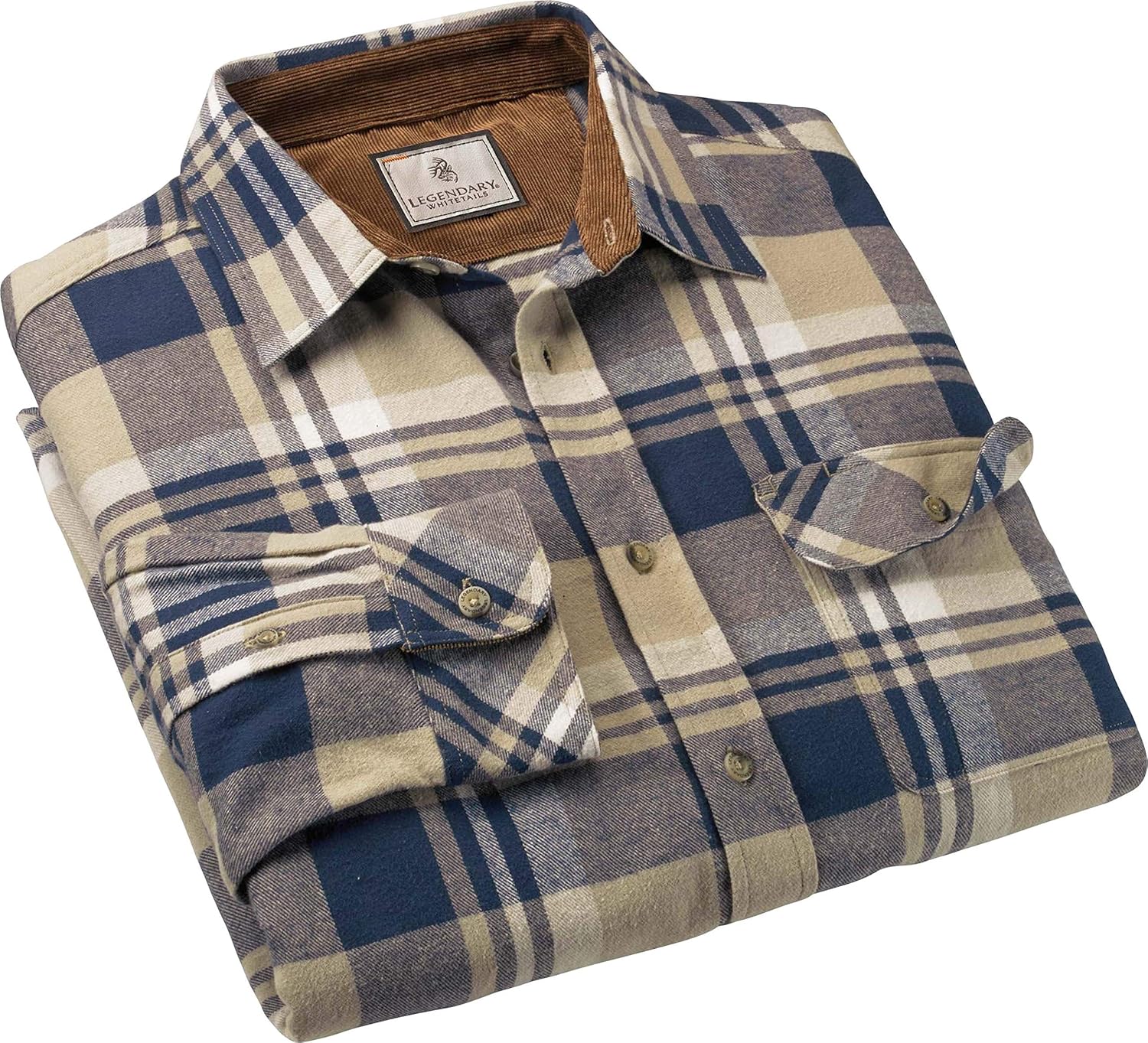 Legendary Whitetails Men's Buck Camp Flannel Shirt: Clothing