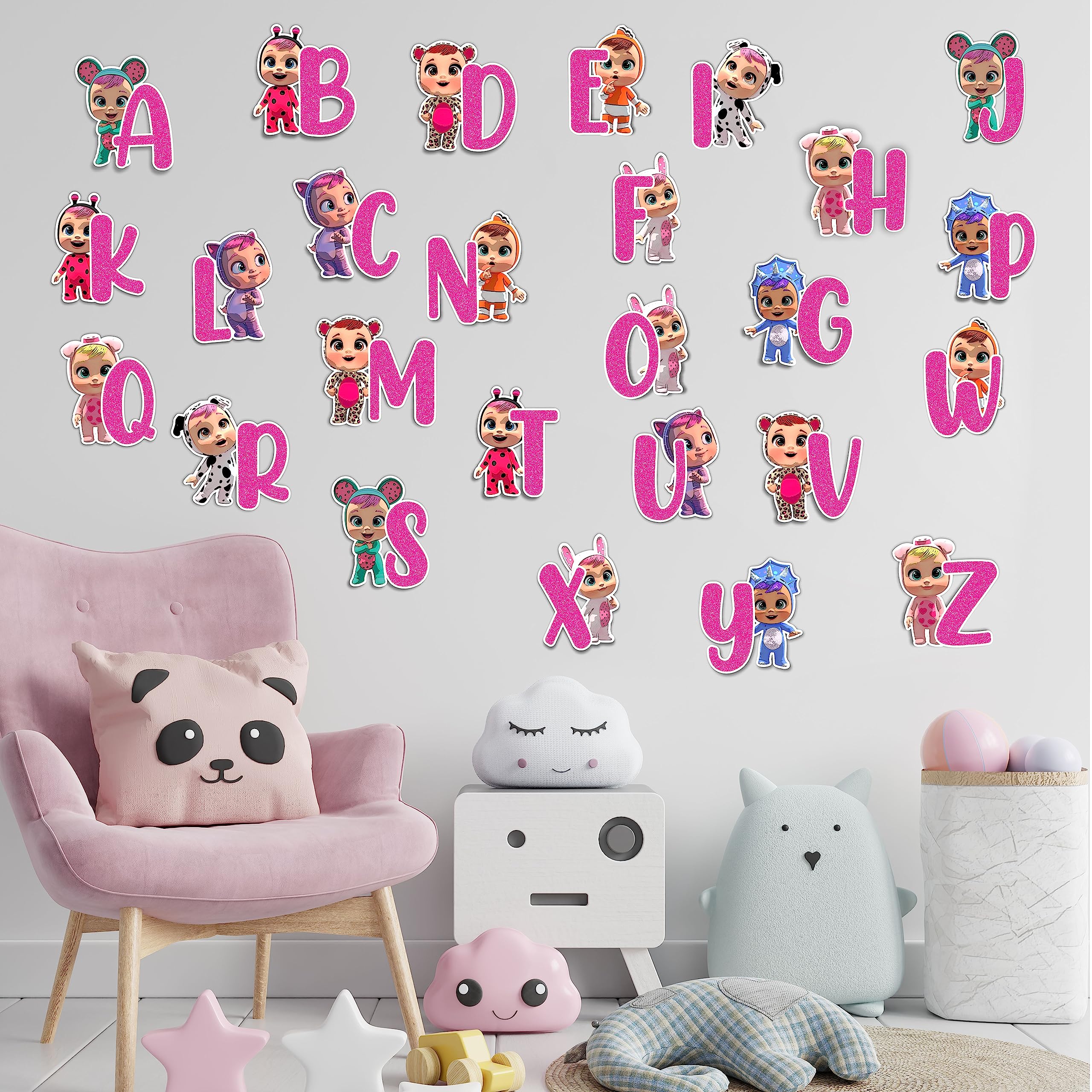 Seyal® CRI Babes A - Z Alphabet Wall Sticker