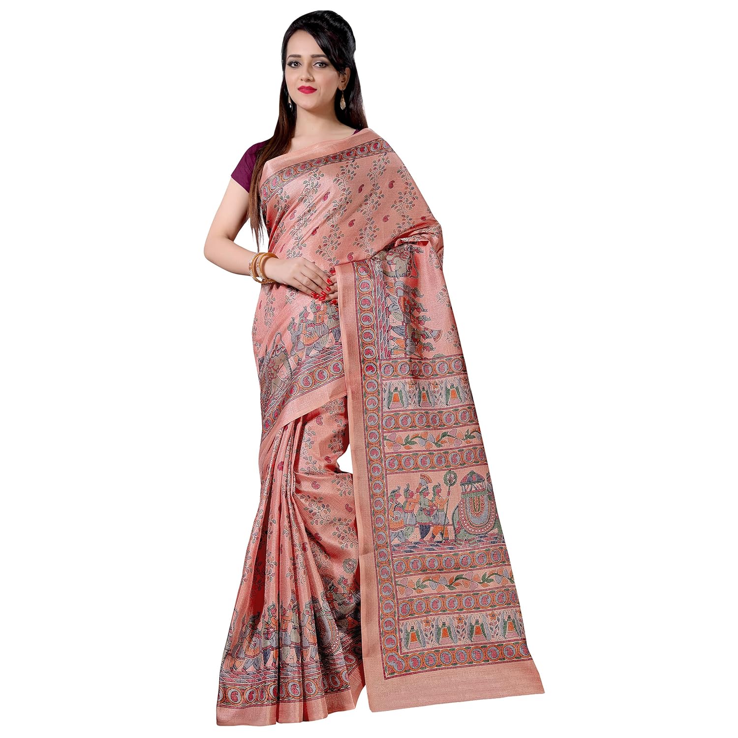 Amazon khadi silk saree Clearance