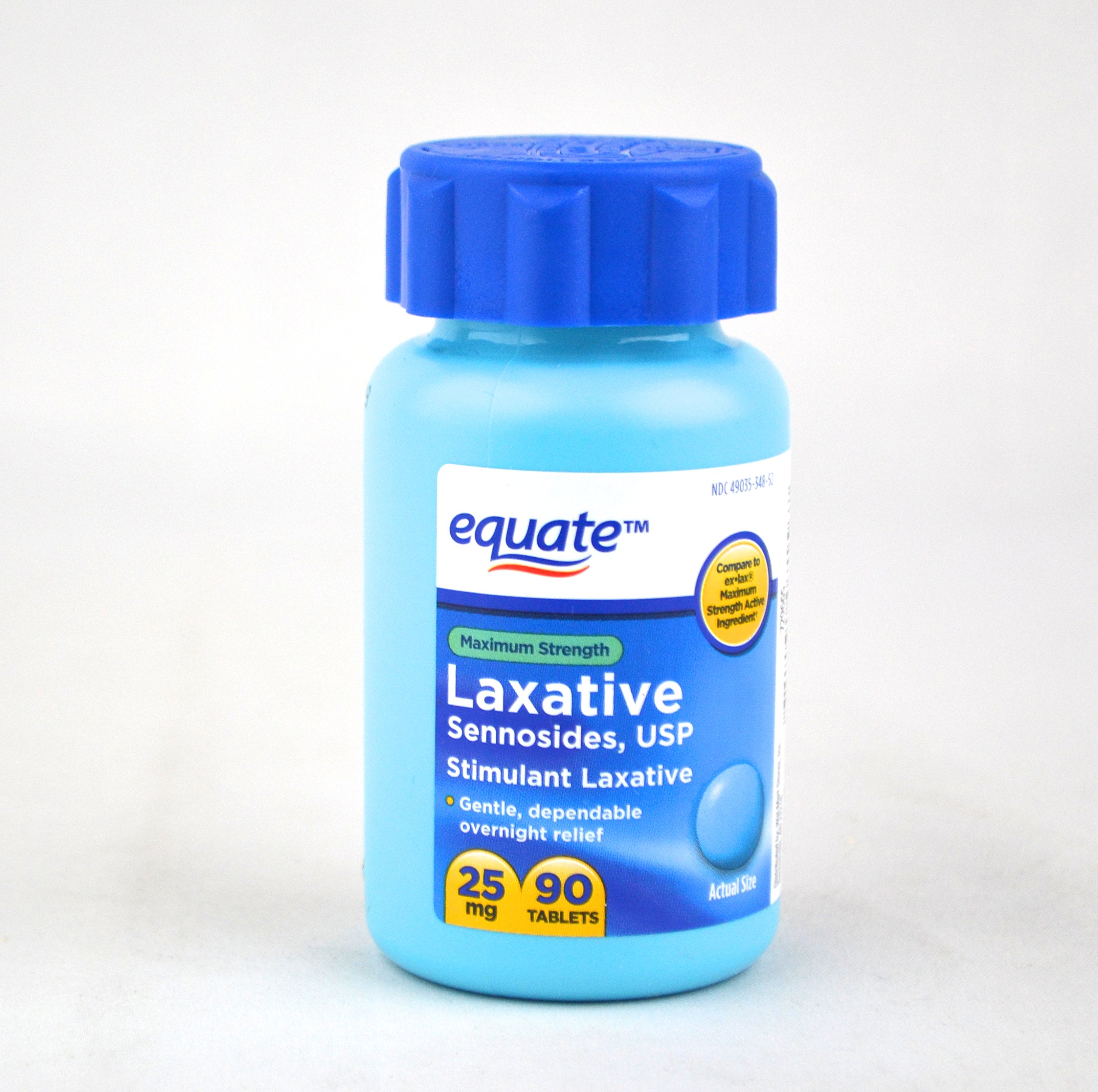 Equate Laxative, Maximum Strength, Sennosides 25 mg, 24