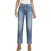 JAG Jeans Women's Rachel High Rise Relaxed Tapered Leg Jeans, Big Chill, 4 Short