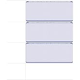 Compuchecks Wallet-Size Blank Checks, 50 Sheets/150 Checks - Blue Diamond | Compatible with QuickBooks, Quicken, VersaCheck &amp; Any Laser or Inkjet Printer, 50 sheets/150 Security Checks, Made in USA
