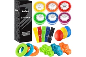 Logest 20 Pack Kit Hand Therapy Putty Set Finger Exercisers and Hand Strengtheners - Hand & Finger Sensory Putty Dough 3-OZ E