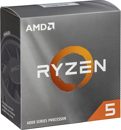 AMD Ryzen 5 4500 Processor 6 Core 12 Thread AM4 Wraith Stealth Cooler