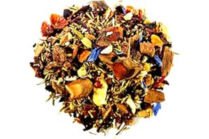 Nelson's Tea - Spiced Pear Loose Leaf Tea-Blend of Green Rooibos, Hibiscus, Rose Hips, Chicory Root, Chamomile, Dried Pears, Cornflowers, Cinnamon, Star Anise, Orange Peel, and Natural Flavors- Sample