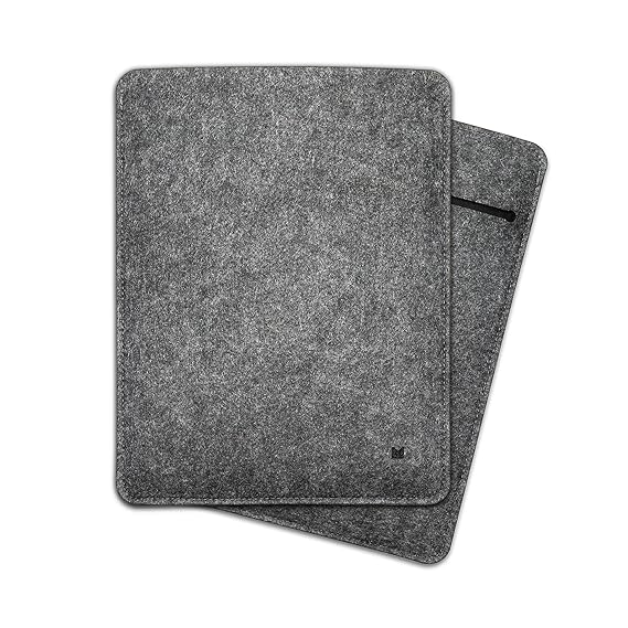 FORMGUT Tablet Tasche für iPad Pro 7,9“, Schutzhülle aus Filz - Dunkelgrau Schwarz