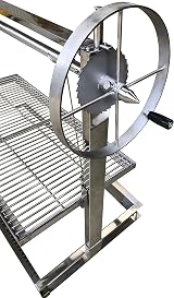 SunshineBBQs Brick BBQ Grill Argentinian Height Adjustable 91cm Stainless Steel view 5