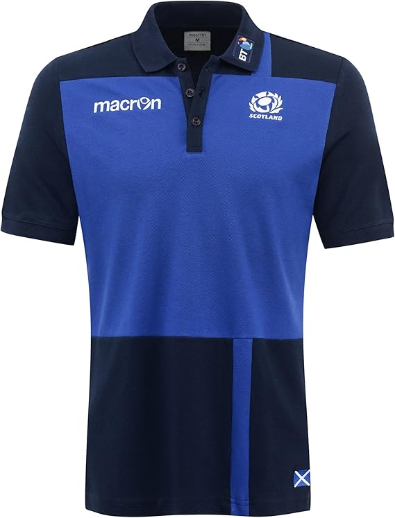 Scotland Rugby SRU M16 Travel Cotton Polo Amazon.co.uk Clothing