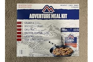 HM Mountain House Adventure Meal KIT, Breakfast - Lunch - Dinner, 13 Pouches