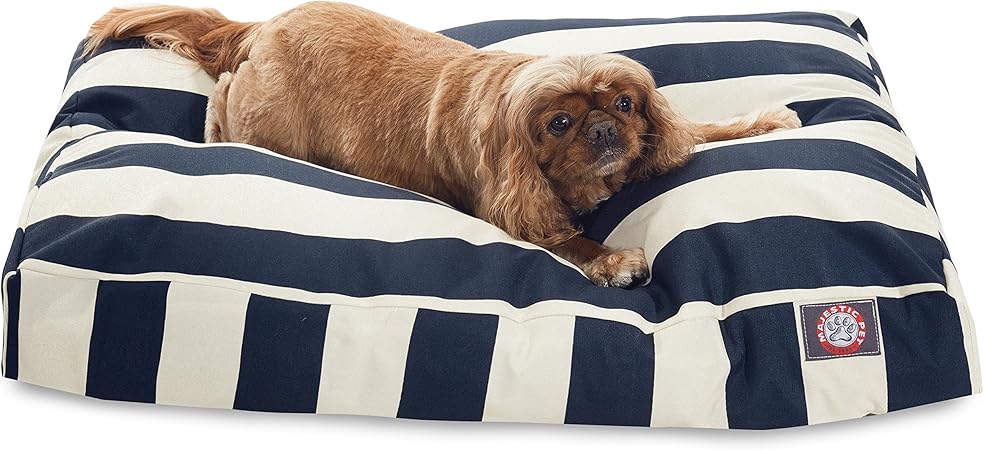 navy blue dog bed