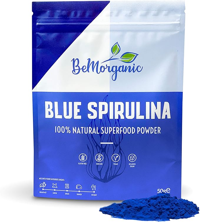Blue Spirulina Powder by 50 g Natural Phycocyanin Extract