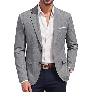 PJ PAUL JONES Mens Blazer Casual Lightweight Texture Sport Coat Jacket | Lightweight Blazer, Texture Fabric, Machine Washable