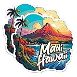 Maui Hawaii Magnet 4 inch 2 Pack Vinyl for Souvenir