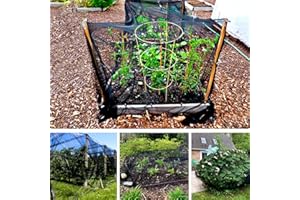 SAPBONTCHI Garden Netting, Sapontchi Mosquito Net 10x65ft for Bird Screen Mesh Insect Netting for Garden, Heavy Duty Netting for Garden Protection Mosquito Netting for Patio Protecting Skin DIY (Black)