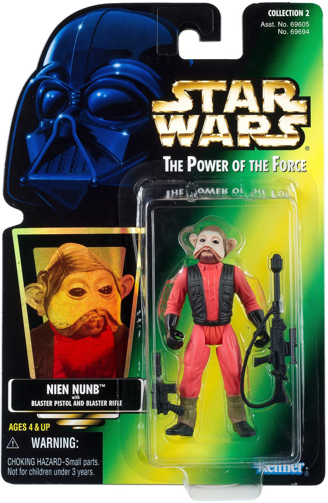 Hasbro Nien Nunb Rebel Pilot Return of The Jedi - Star Wars Power of The Force Collection Connoisseurs