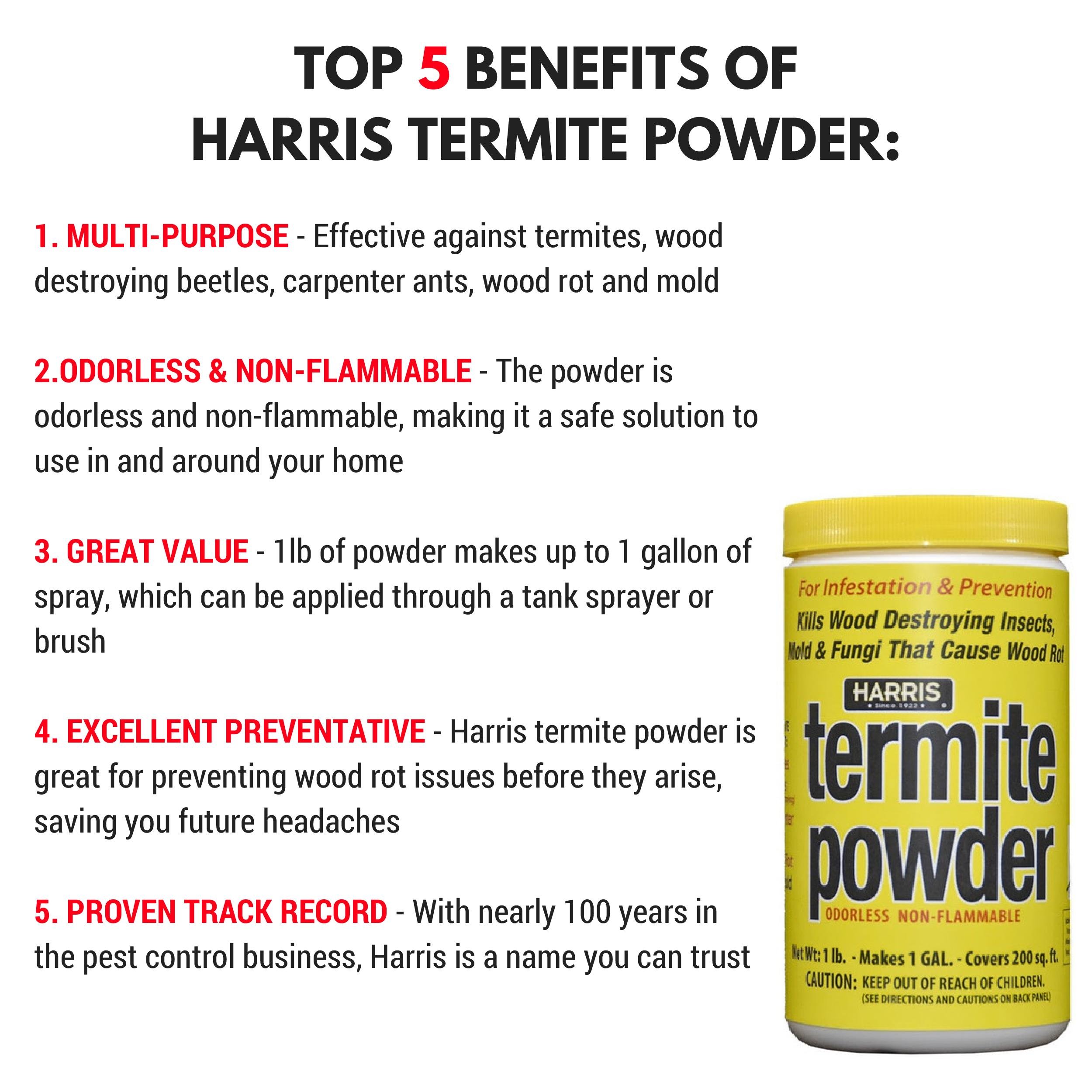 HARRIS Termite Treatment and Mold Killer, 16oz Powder, Makes 1 Gallon