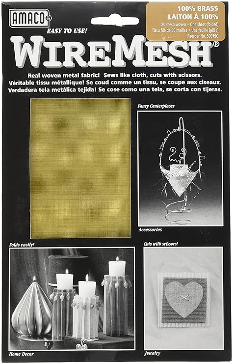 Amaco 50079g Drahtgewebe, Minipackung, Messing