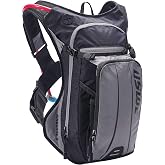 USWE Airborne Limited Race Edition with Water Bladder Included, Hydration Backpack for Men and Women, Ideal for MTB, Cycling, Mountain Biking (9L, Black Grey)