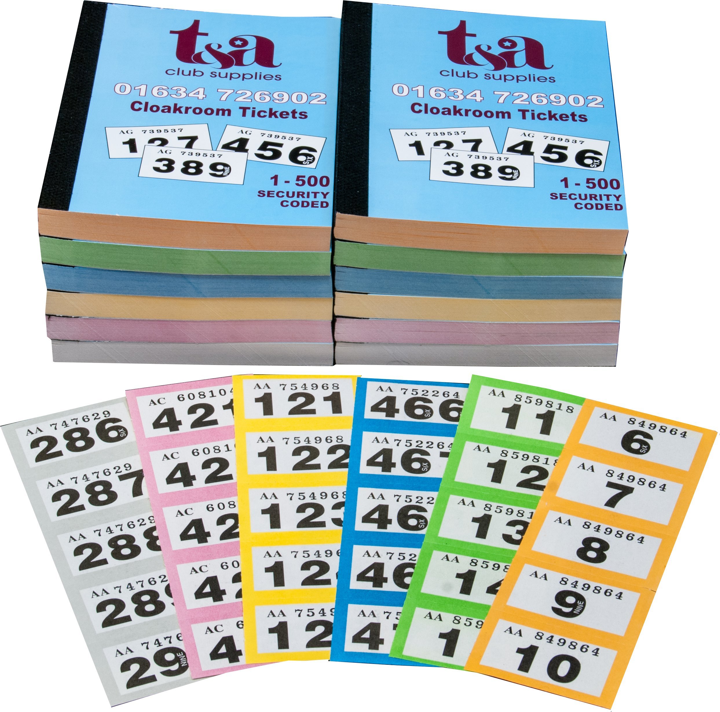 Thomas & Anca Club Supplies Ltd 12 Books of 1-500 Cloakroom/Raffle/Tombola Tickets - 5