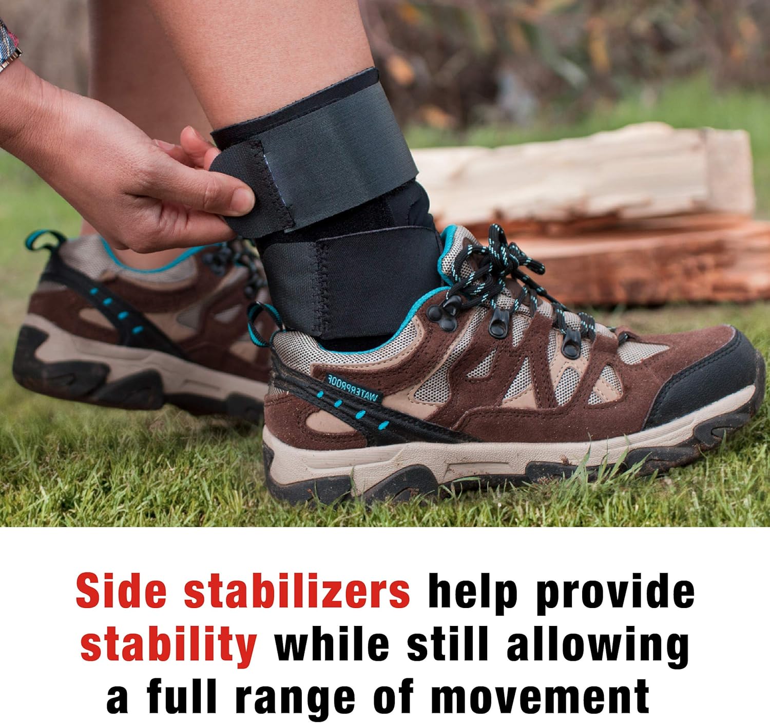 ACE Deluxe Ankle Stabilizer, Support to sprained or strained ankle, Satisfaction Guarantee, One Size Fits Most: Health & Personal Care