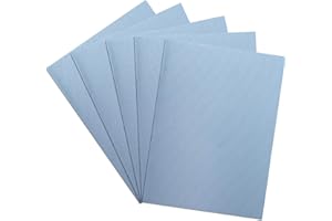 DONMON Aida Cloth 14 Count Cross Stitch Fabric,12×18inch,5Pcs (Sky Blue)