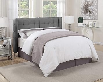 Amazon Com Coaster Home Furnishings Upholstered Bed Grey