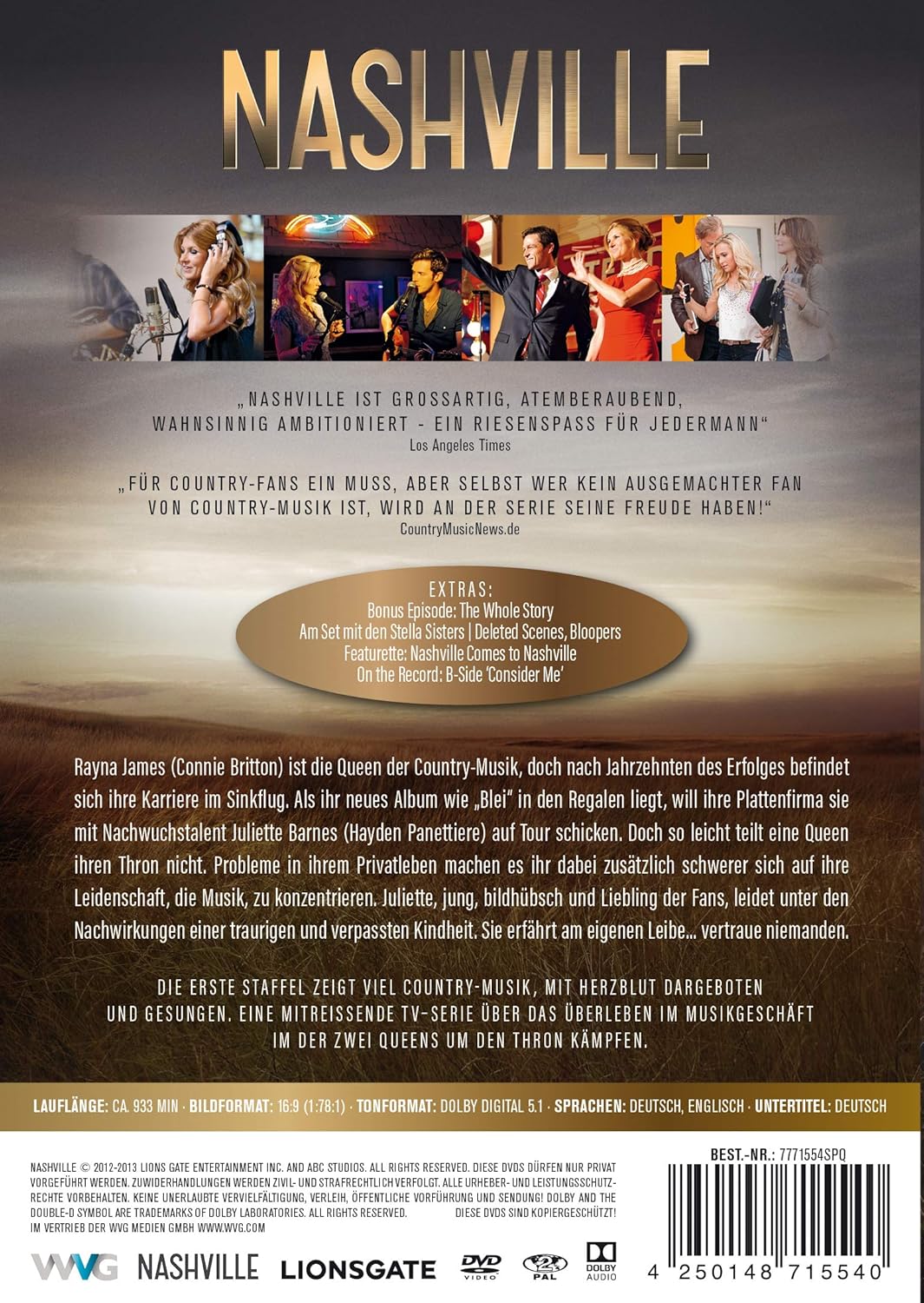 Nashville Die Komplette Staffel 1 5 Dvds Amazon De Hayden Panettiere Charles Esten Eric Close Clare Bowen Jonathan Jackson Sam Palladio Robert Wisdom Powers Boothe Judith Hoag Kourtney Hansen Ed Amatrudo Sylvia Jefferies Burgess