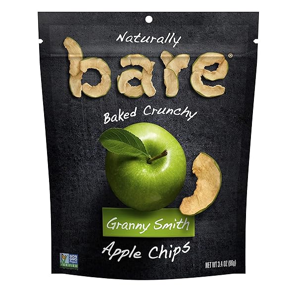 BARE SNACKS APPLE CHIPS, GRANNY SMITH, 3.2OZ BAG