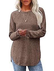 Saloogoe Sweaters for Women Long Sleeve Tunic