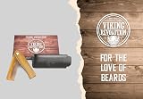 Viking Revolution Folding Beard Comb with Pouch Sandalwood Men Gift view 2