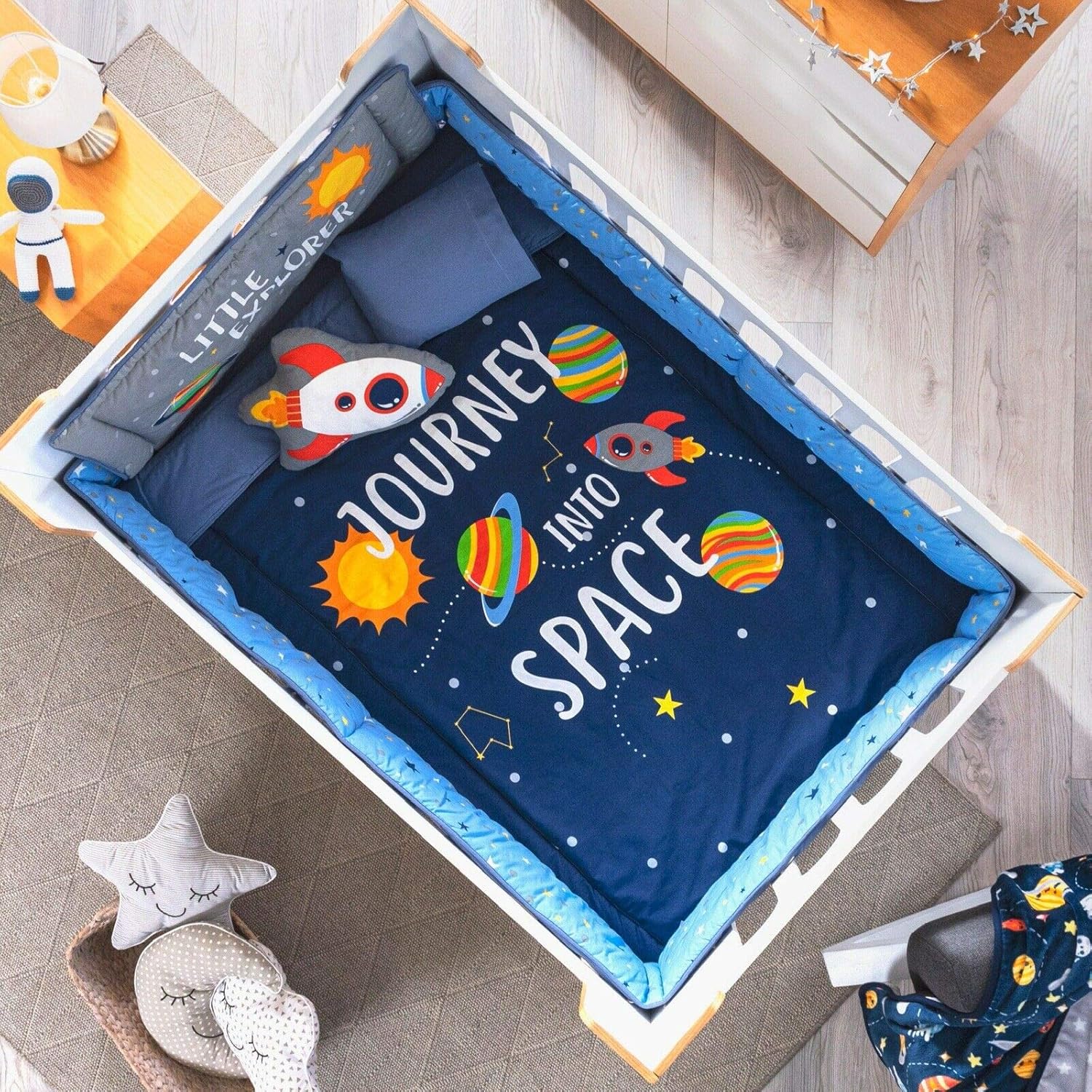 space nursery bedding