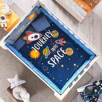 spaceship crib bedding