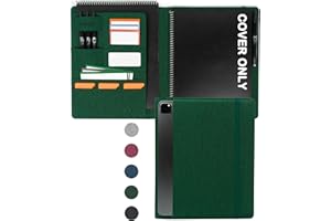 Kaitiaki Sturdy Planner Cover for Rocketbook Smart Notebook - Water-Resistant Fabric Padfolio, Business Padfolio with Firm Writing Surface, Fits 8.5 x 11 Letter Size, Rocketbook Accessories (Green)