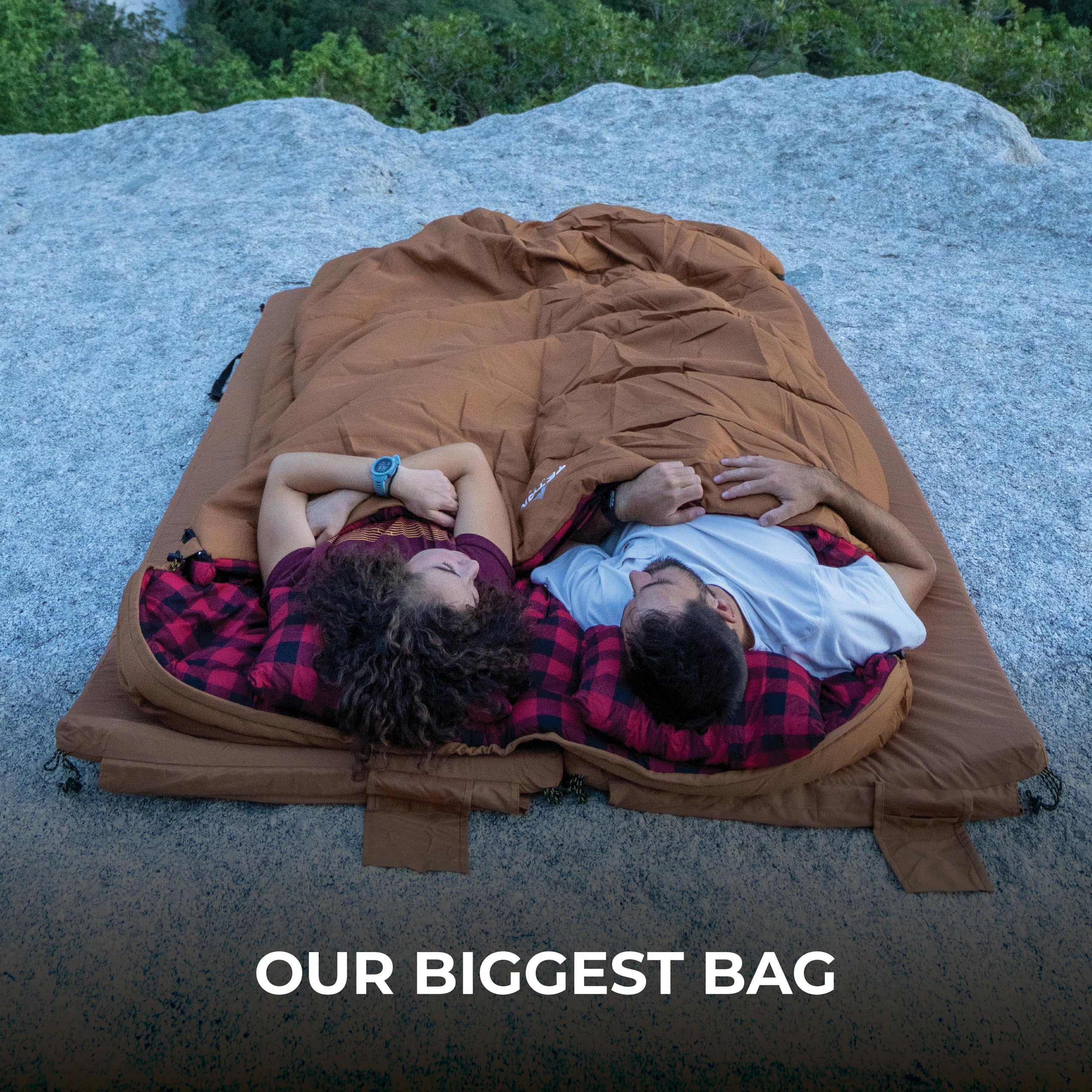Teton Bridger Canvas 20 Degree Sleeping Bag. Finally, Stay Warm Camping; for Adults and Built to Last