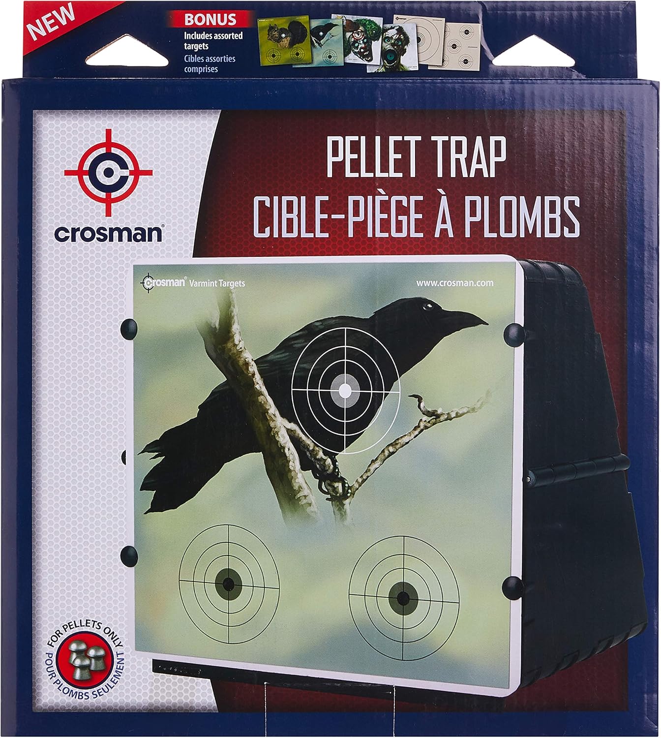 Crosman 853 Collapsible Pellet Trap, Black : Sports & Outdoors