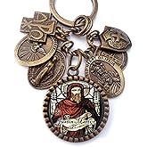 St. Justin Martyr Keychain, Necklace or Clip, Patron Saint, Catholic Confirmation Gift