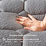 Vesgantti 3ft Single Mattress 10 Inch Hybrid Memory Foam Pocket Spring Grey view 3