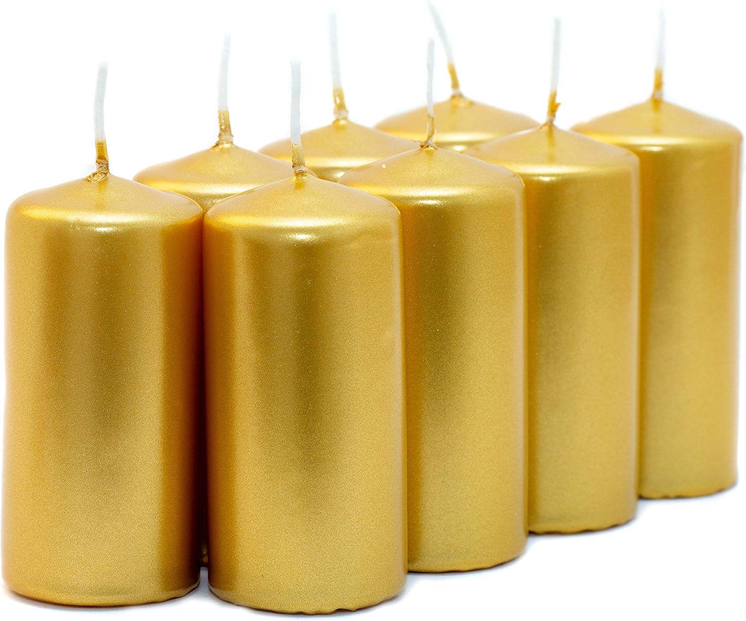 Aura GOLD Metallic Votive Candles (40mm x 80mm) PACK of 8 Amazon.co