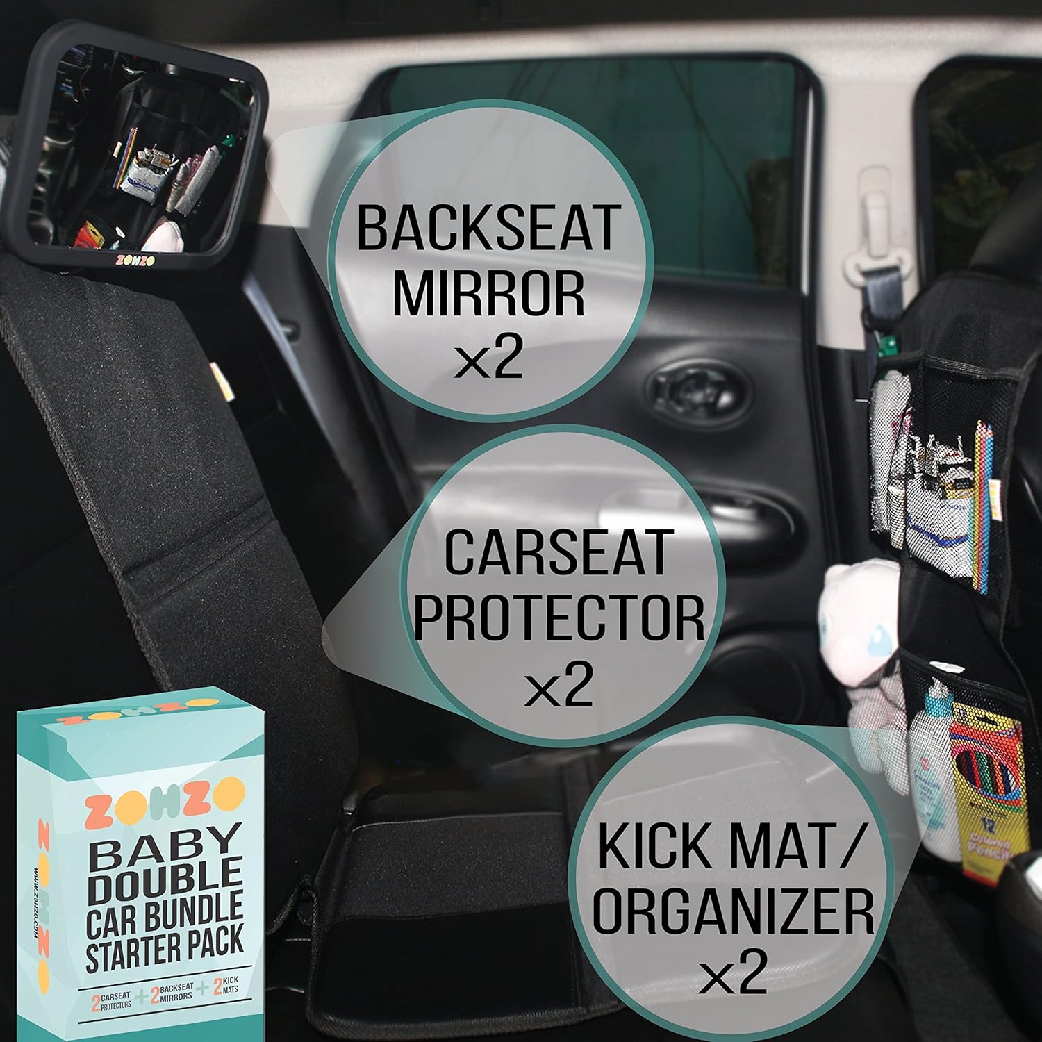kick mat for rear facing car seat