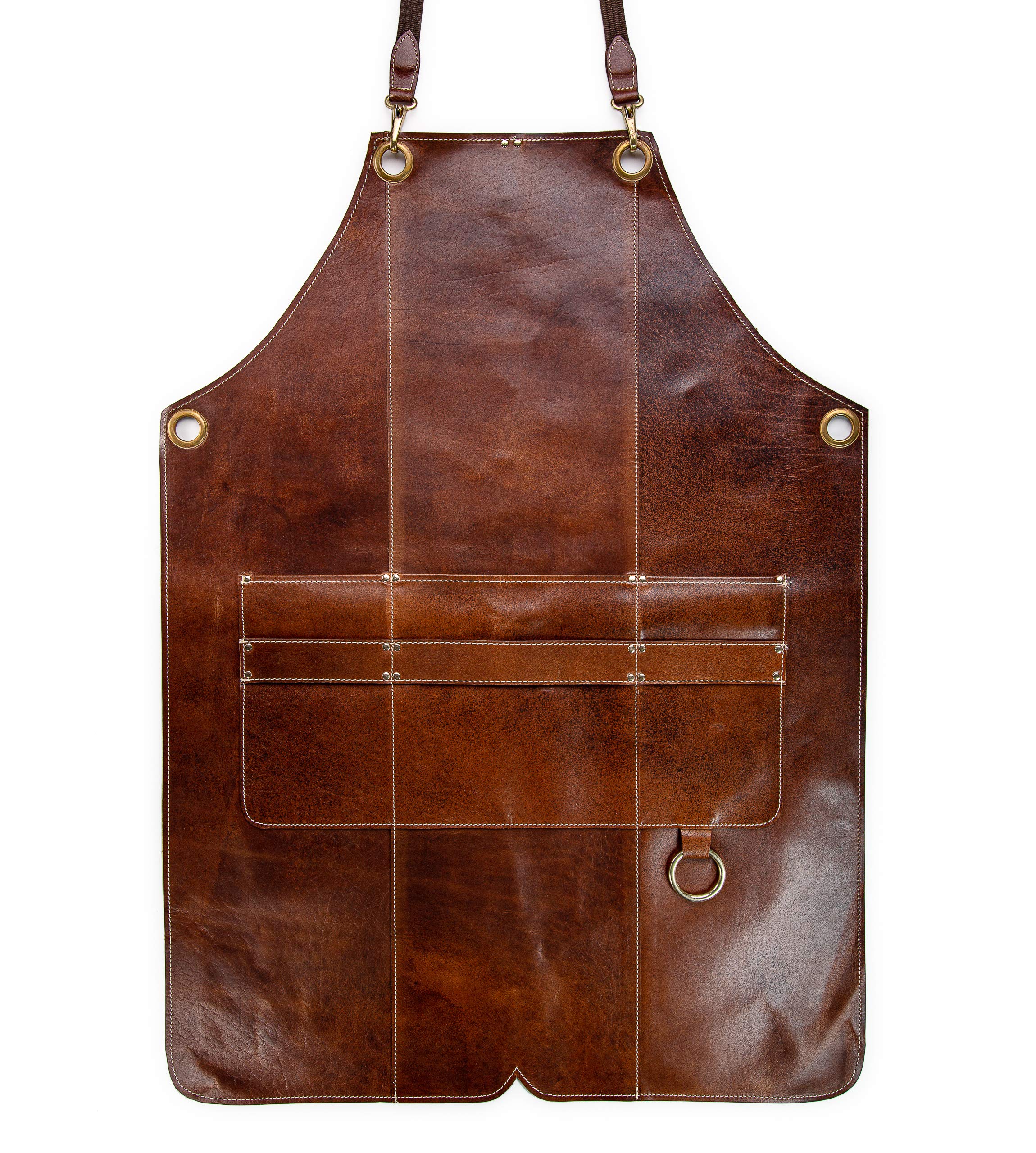 Angus Stoke Premium Leather apron Bob - 100% leather grill apron - vintage leather apron BBQ & kitchen (XXL-XXXL)