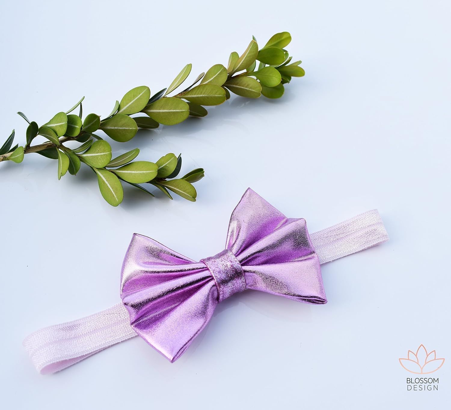 purple baby headband
