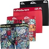 Quiksilver Boys Underwear, 4 Pack Durable Stretch Breathable Boxer Briefs