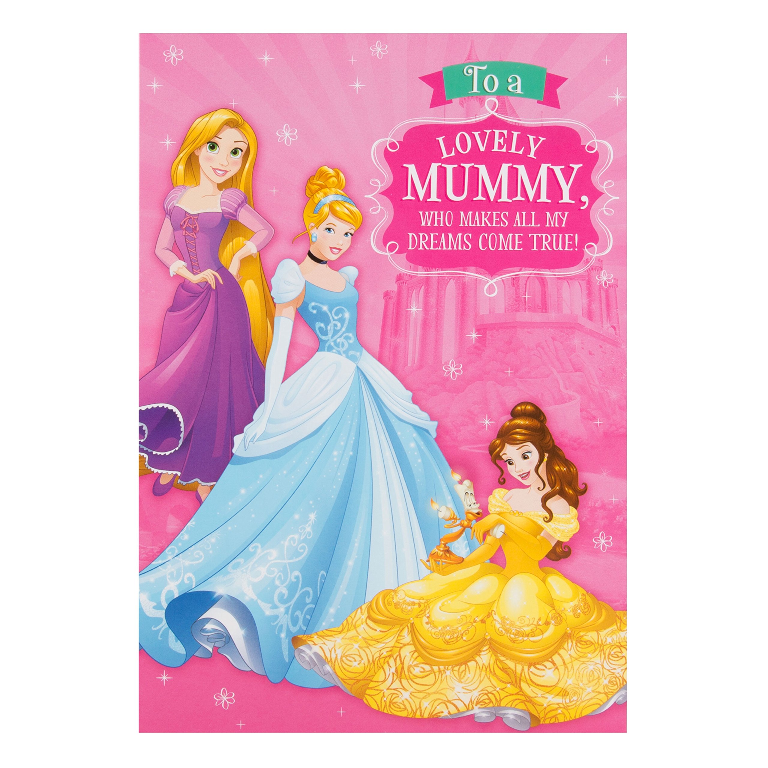 Hallmark Disney Princess Mummy Birthday Card 'Magical' - Medium