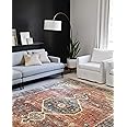 Loloi II Skye Collection SKY-11 Rust/Blue 7'-6" x 9'-6" Area Rug