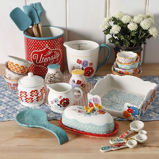 Amazon Com The Pioneer Woman Flea Market 25 Piece Pantry