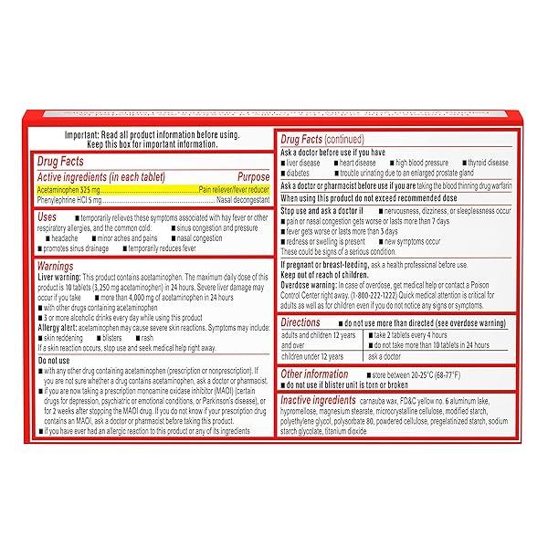SUDAFED PE PRESSURE + PAIN MAXIMUM STRENGTH CAPLETS FOR ADULTS 24 EA (PACK OF 4)