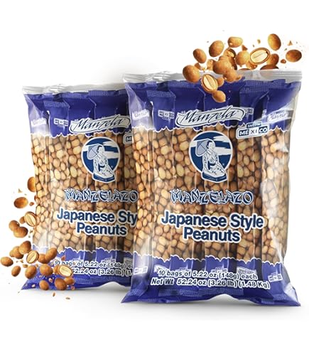 Amazon.com : Manzela Japanese Style Coating Peanuts | Crunchy with